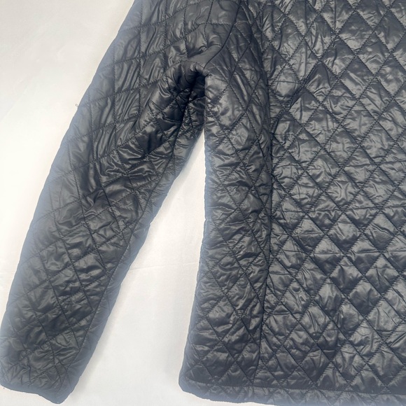 Free Country Charcoal Quilted Hooded Jacket Size M 100% Nylon - Picture 11 of 16